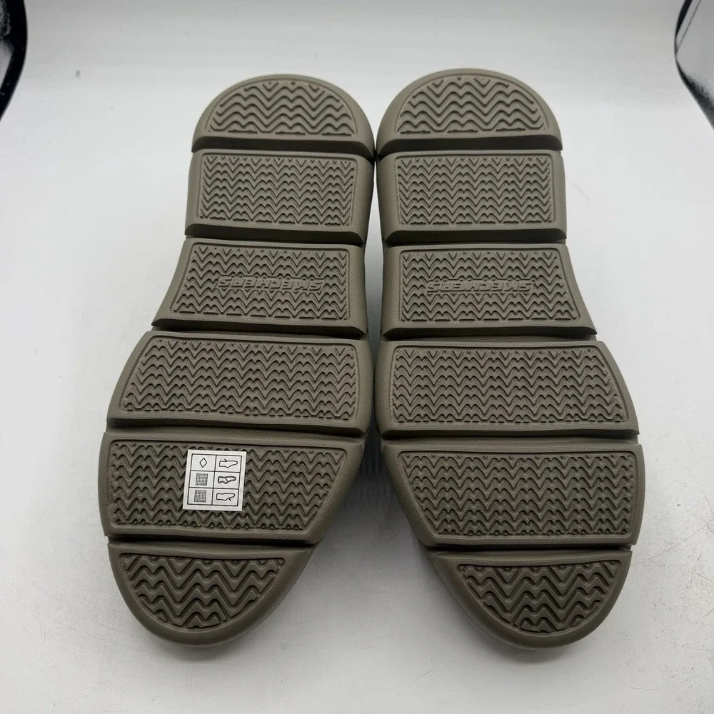 Skechers Garza Clive Shoes Mens 7 Dark Taupe Slip Ins Sneakers Hands Free 205352
